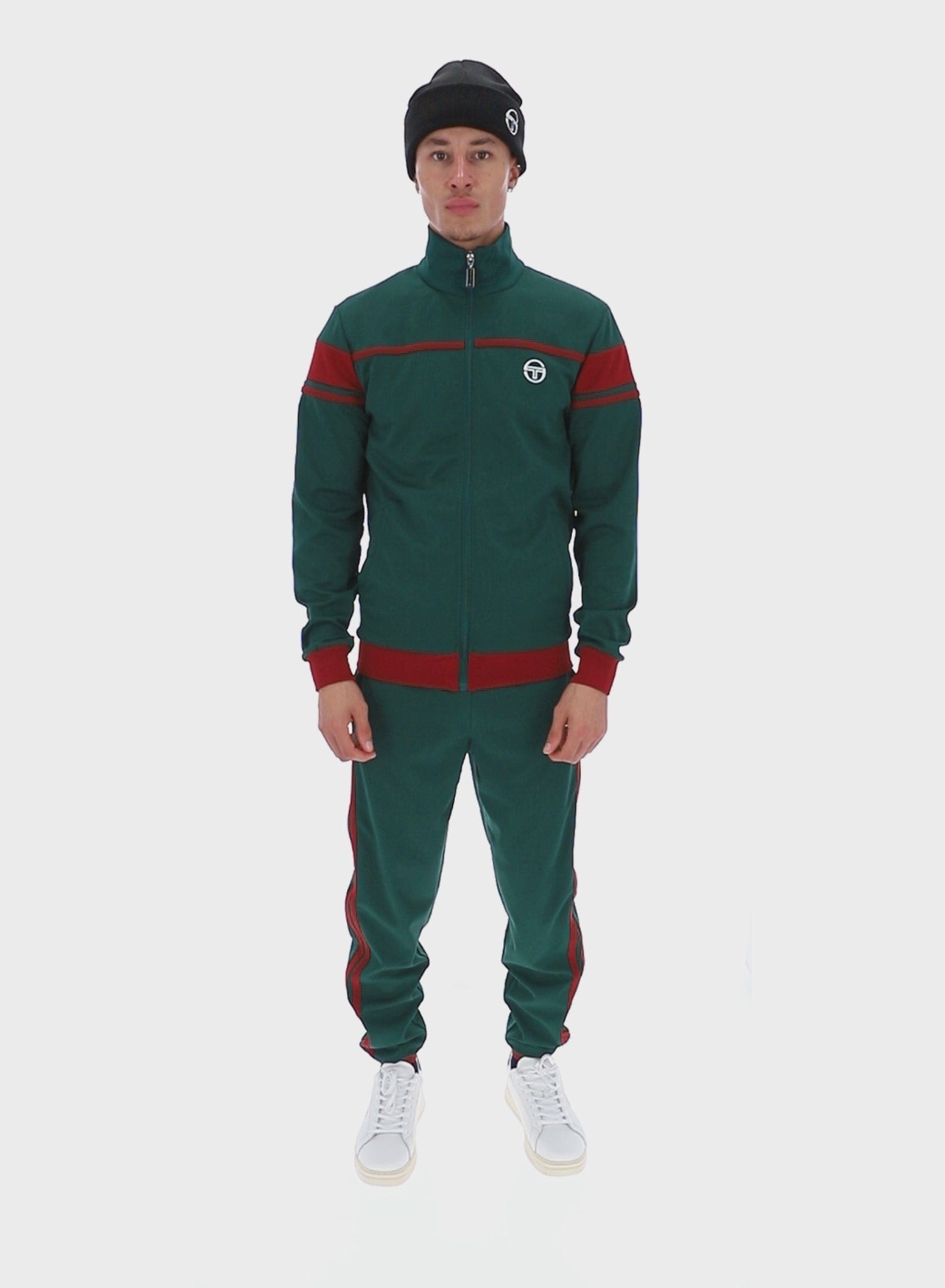 New Damarindo TT Track Top in Rainforest/Sundried Tomato