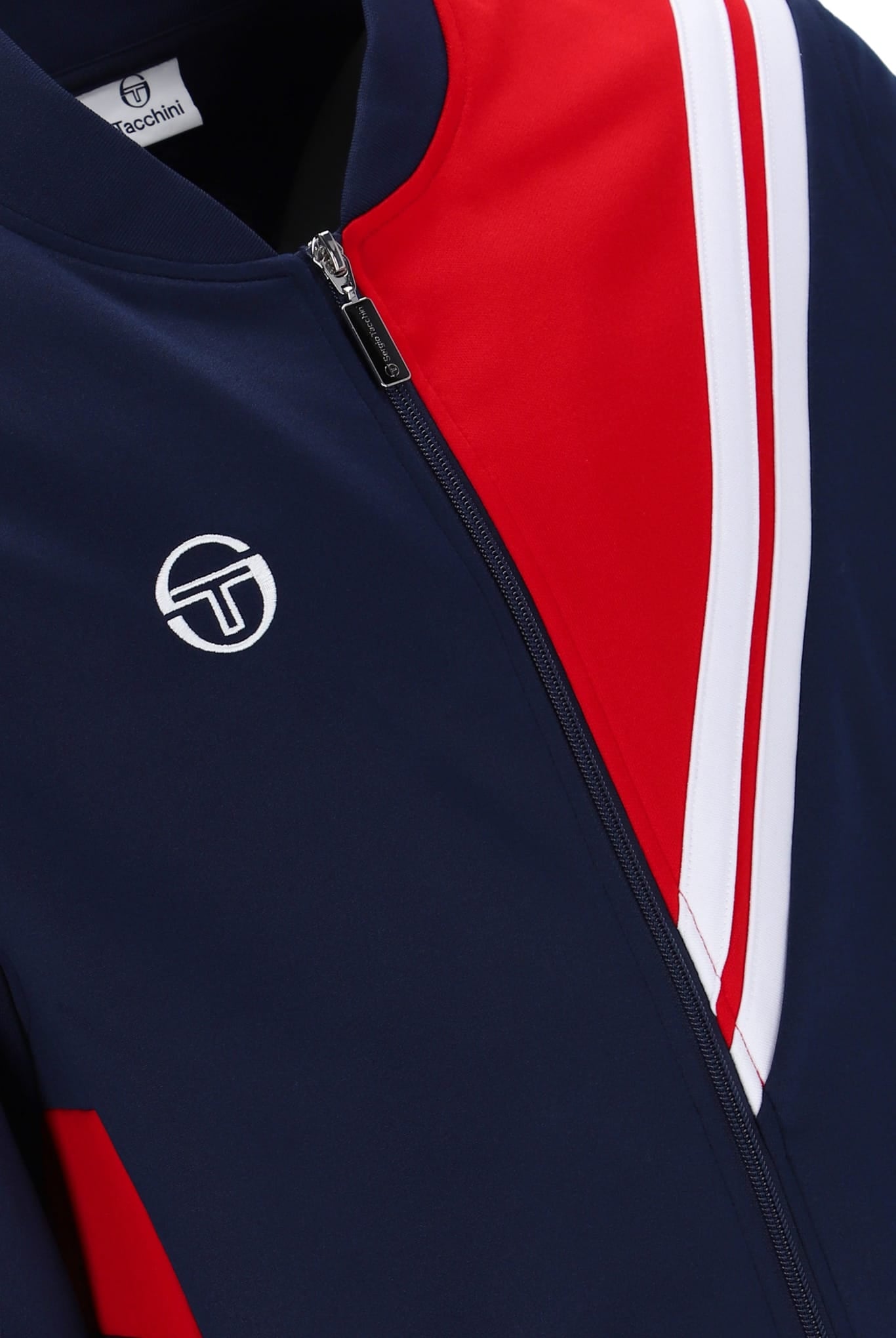 New Reno Track Top in Martime Blue/Adrenalin Rush/White