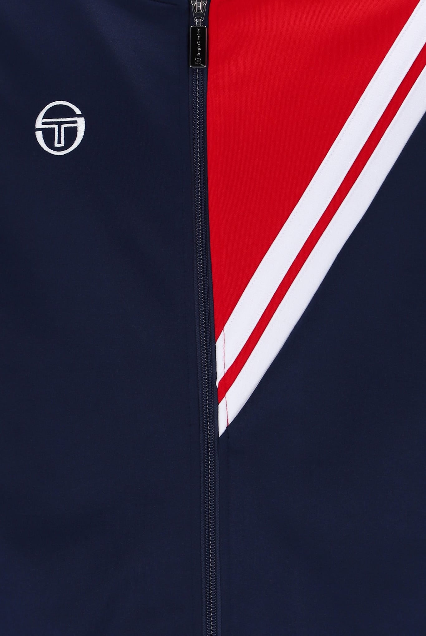 New Reno Track Top in Martime Blue/Adrenalin Rush/White