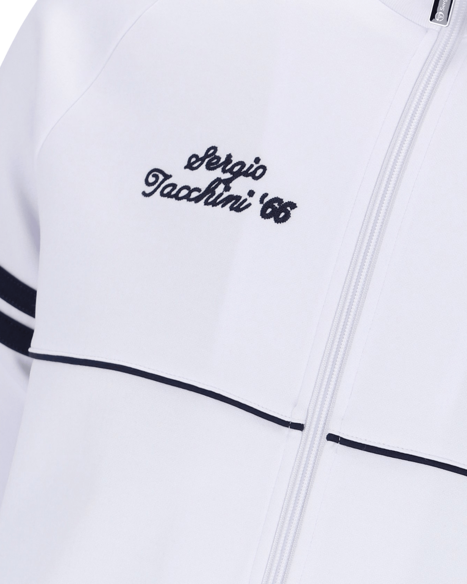 Orion Davis Track Top In White/Maritime Blue