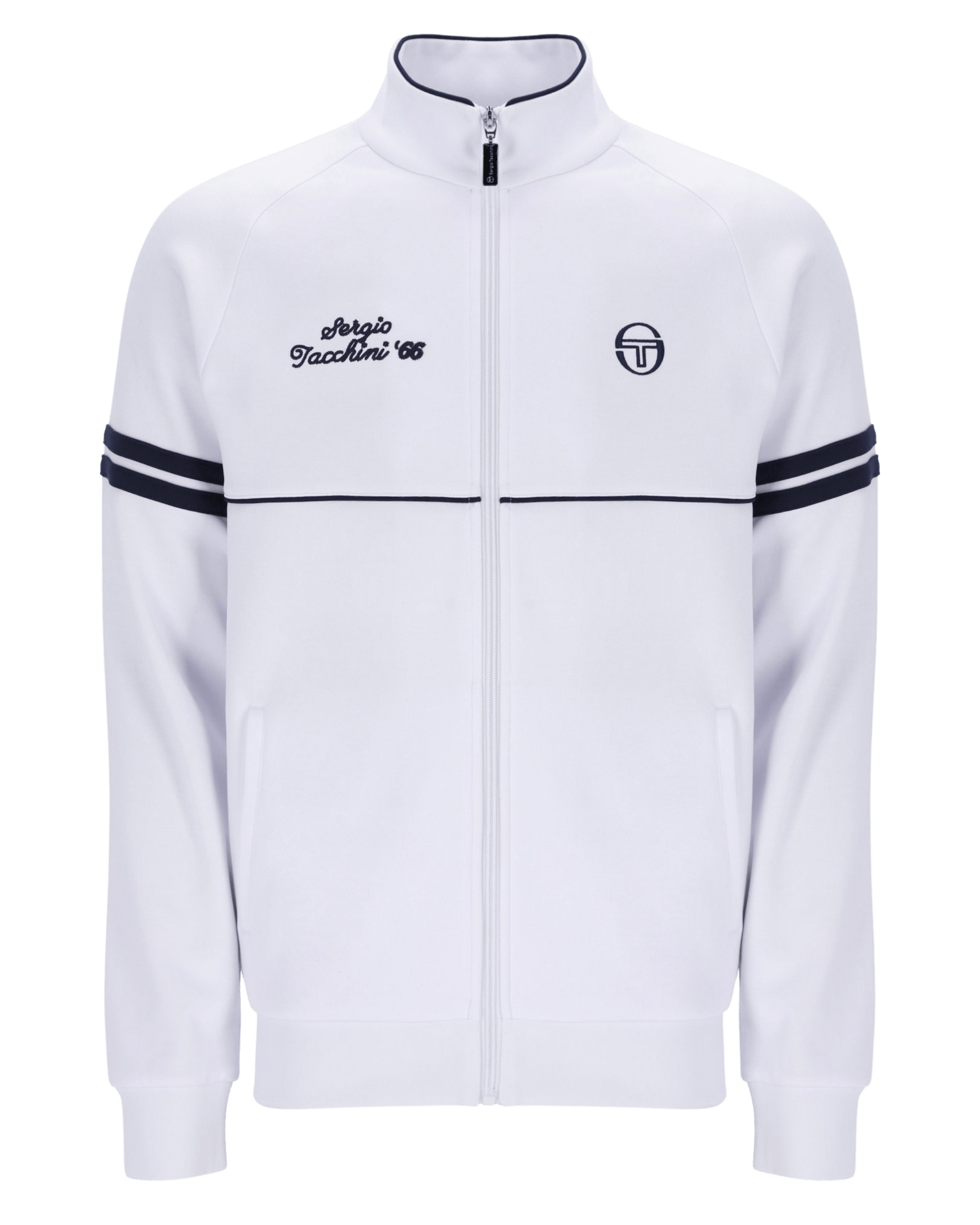 Sergio Tacchini Orion Davis Track Top In White/Maritime Blue Sergio Tacchini Orion Davis Track Top In White/Maritime Blue