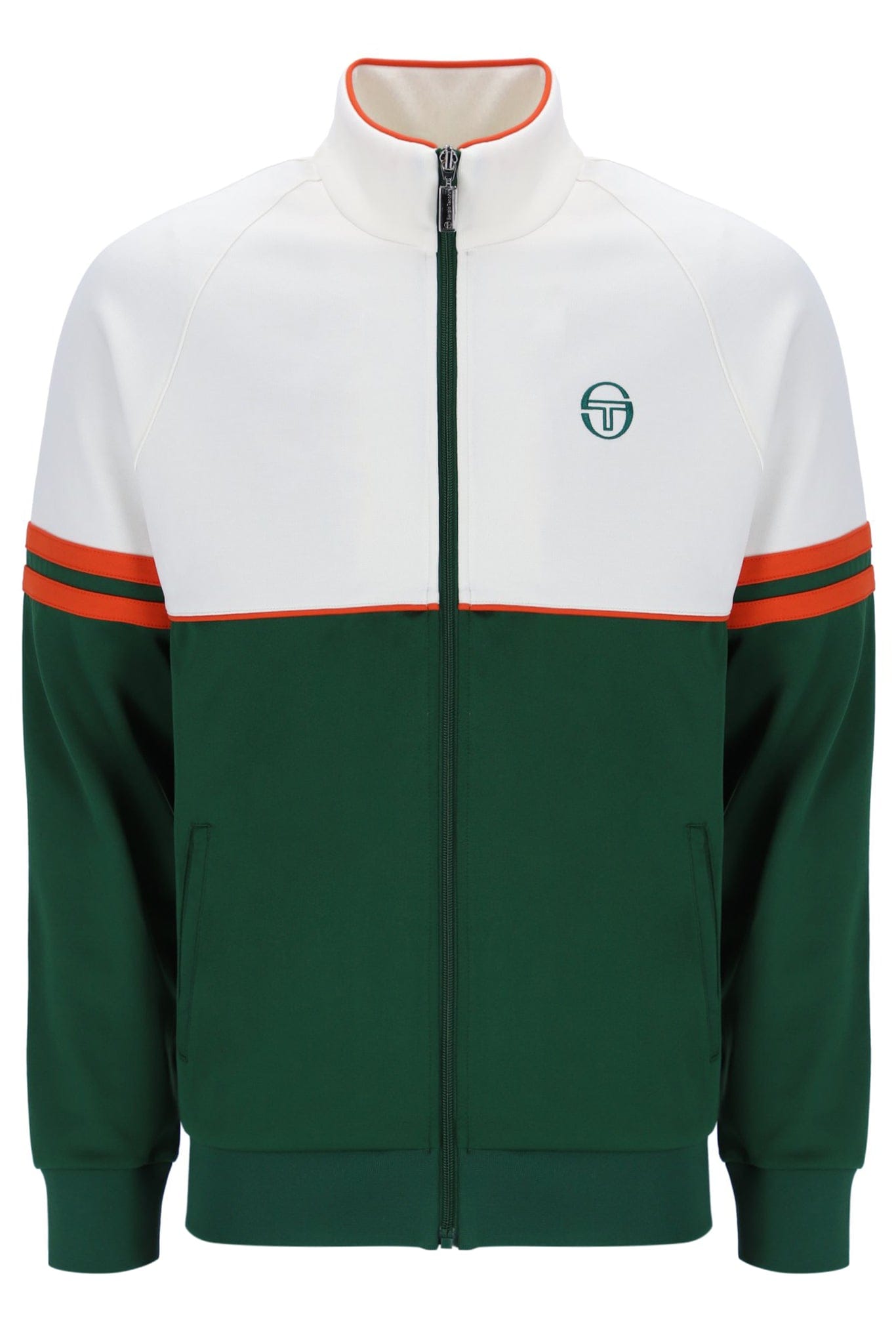 Orion Track Jacket in Gardenia/Eden/Tangerine Tango