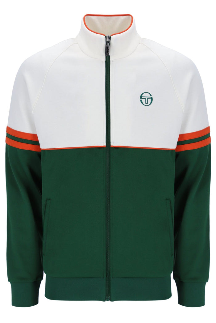 Orion Track Jacket in Gardenia/Eden/Tangerine Tango