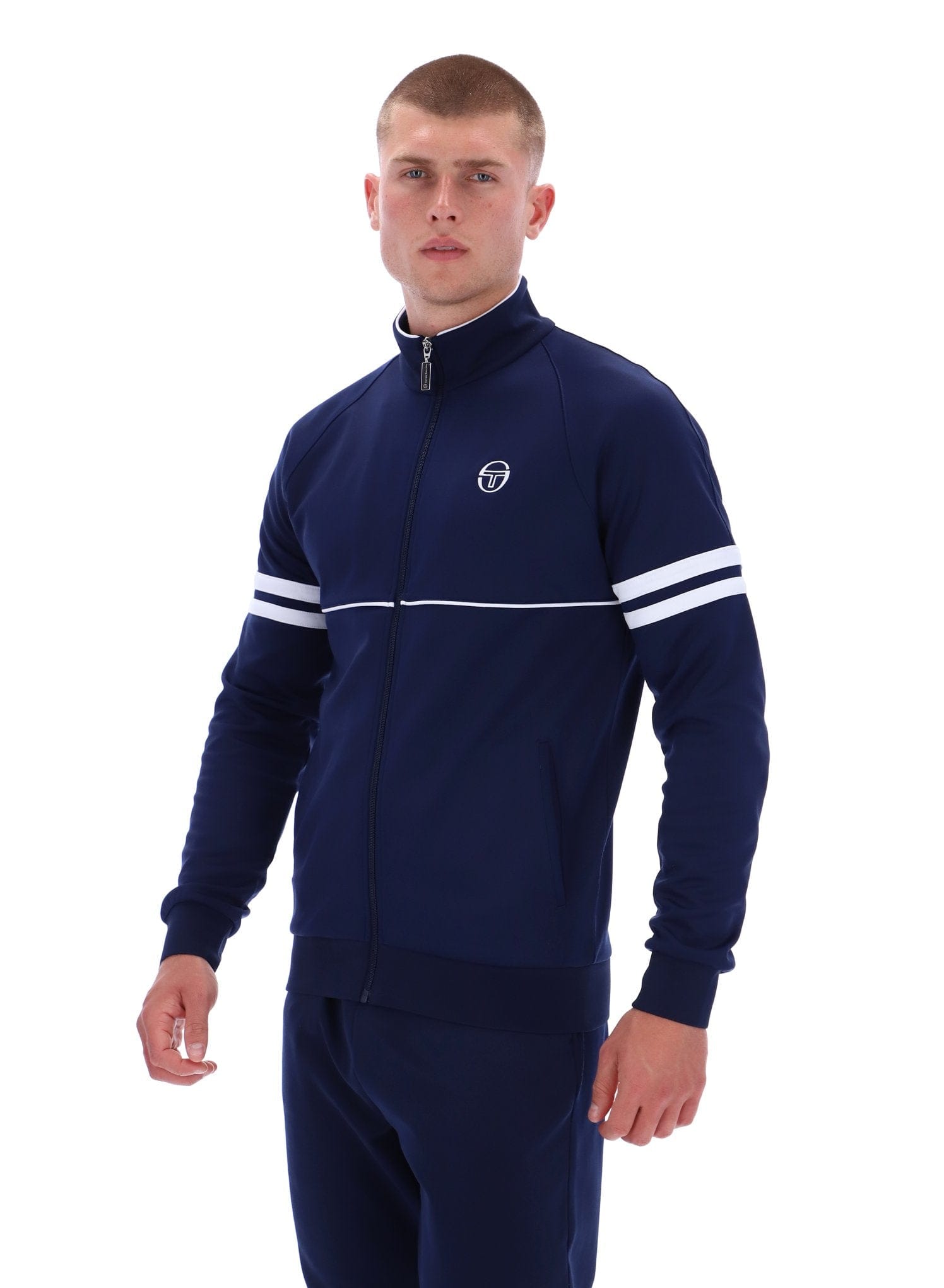 Orion Track Jacket in Martime Blue/White