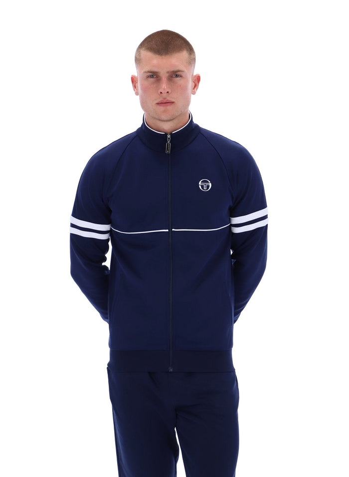 Orion Track Jacket in Martime Blue/White