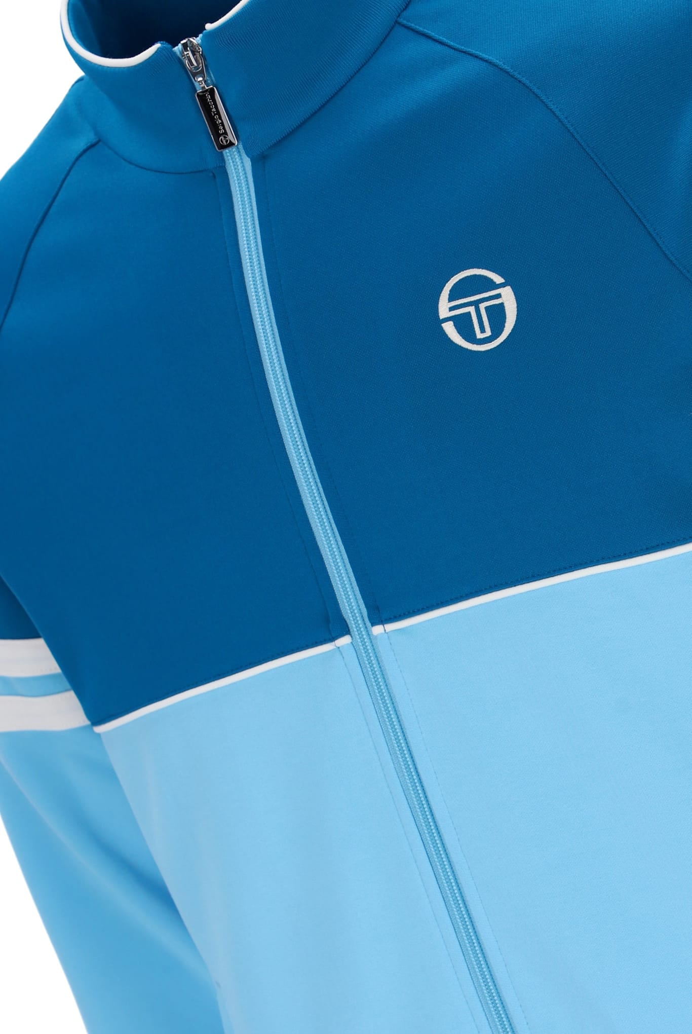 Orion Track Jacket in Mykonos Blue/Baltic Sea/Gardenia