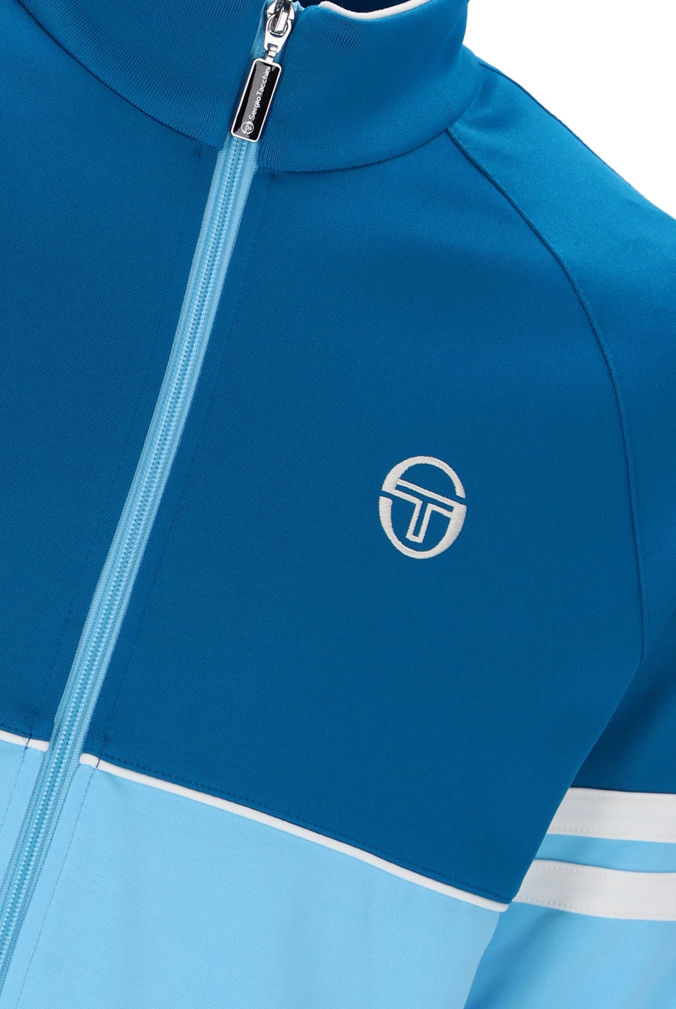 Orion Track Jacket in Mykonos Blue/Baltic Sea/Gardenia