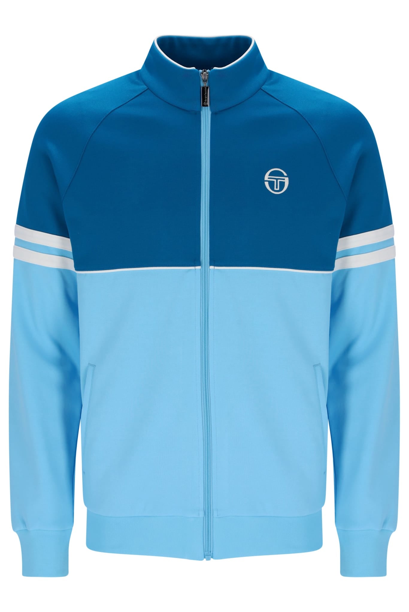Orion Track Jacket in Mykonos Blue/Baltic Sea/Gardenia