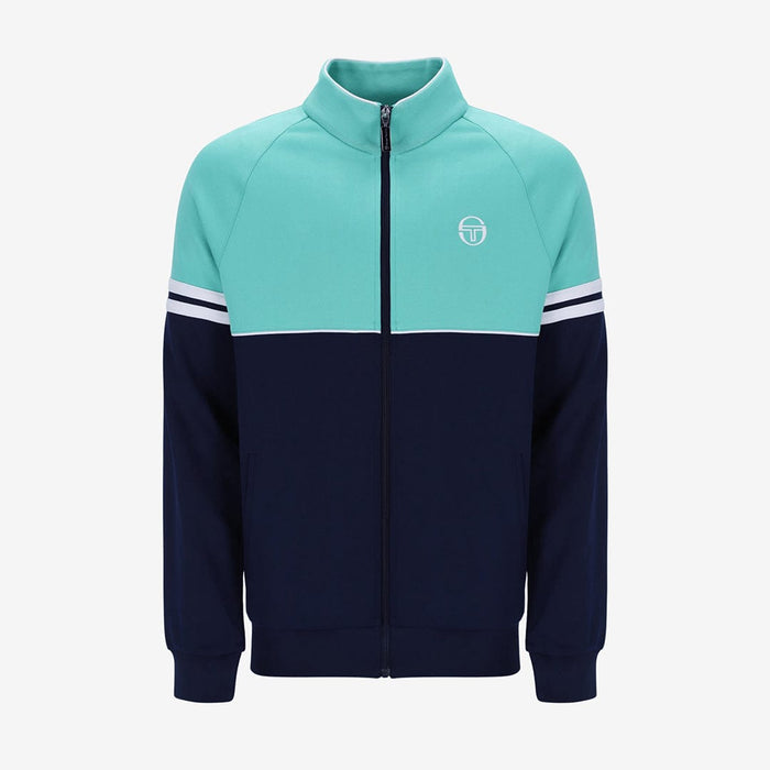 Orion Track Jacket In Pool Blue/Maritime Blue/White
