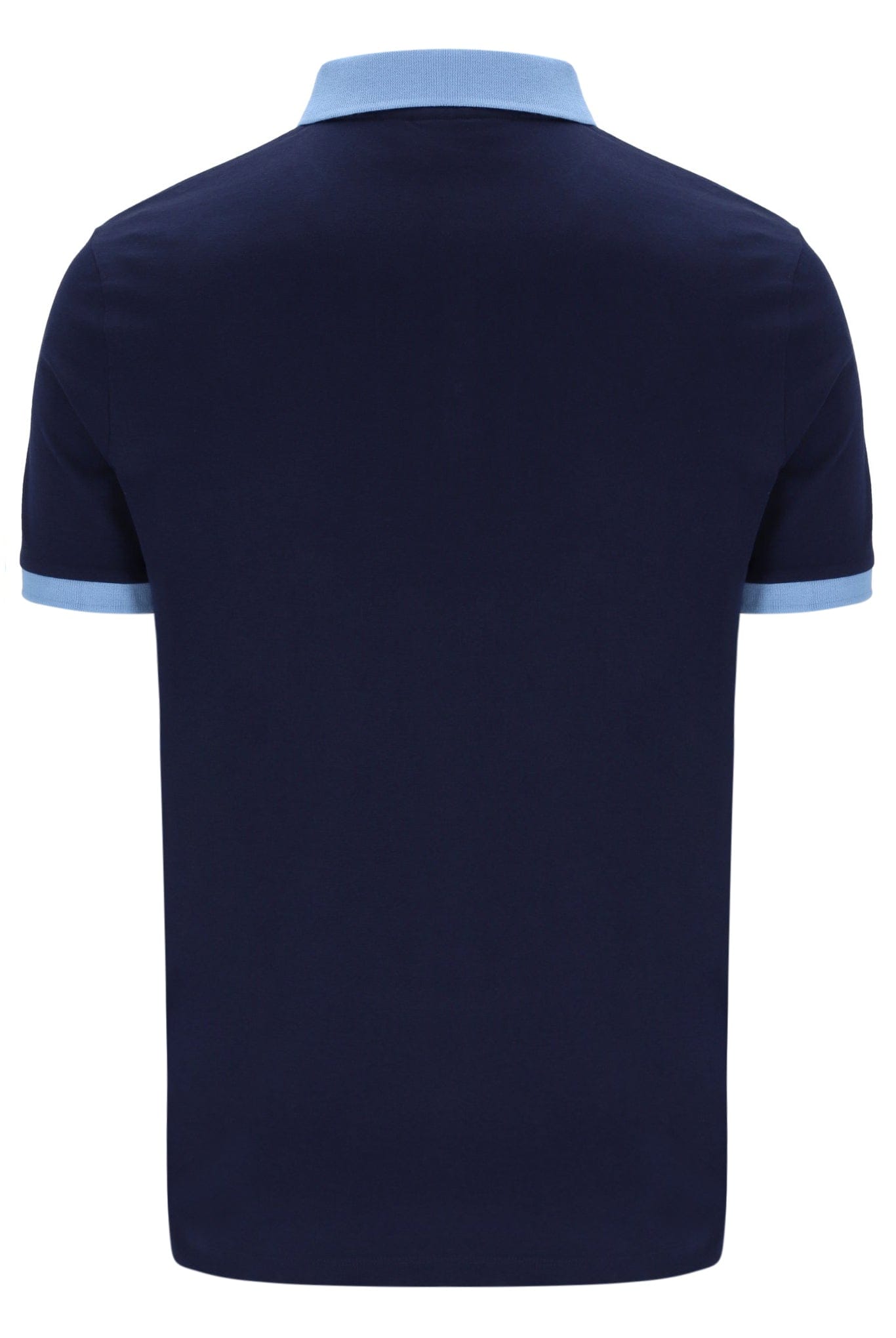 Panatta Short Sleeve Polo In Fila Navy/Vista Blue/White