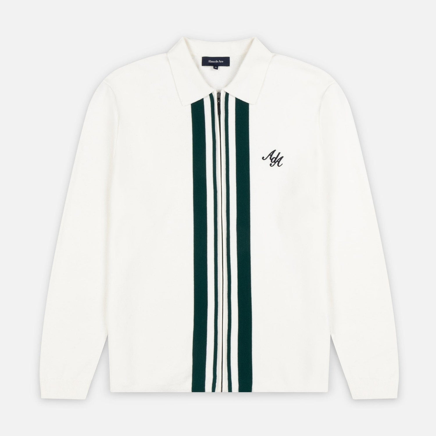Pavo Knitted Long Sleeve Polo | Cream