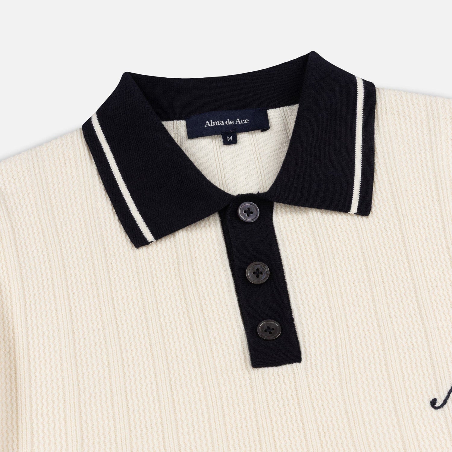 Pecra Knitted Polo | Cream