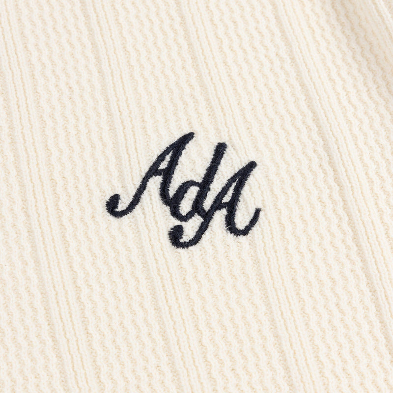 Pecra Knitted Polo | Cream