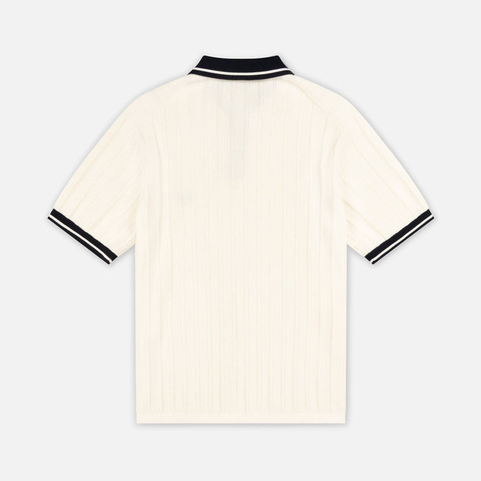 Pecra Knitted Polo | Cream