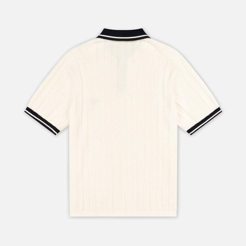 Pecra Knitted Polo | Cream