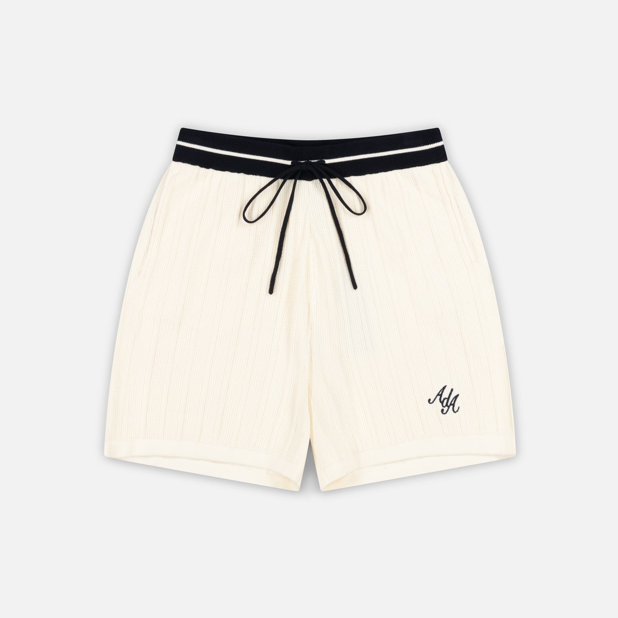 Pecra Knitted Shorts | Cream — Golden Age of Tennis
