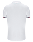Polo Shirt S/S in White/Maritime