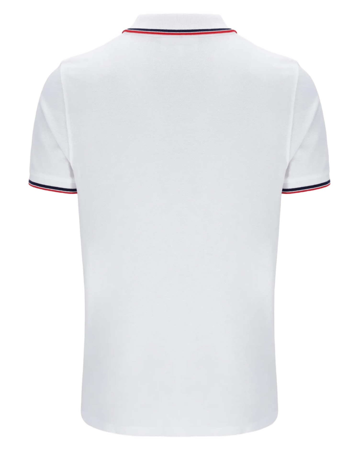 Polo Shirt S/S in White/Maritime