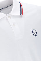 Polo Shirt S/S in White/Maritime