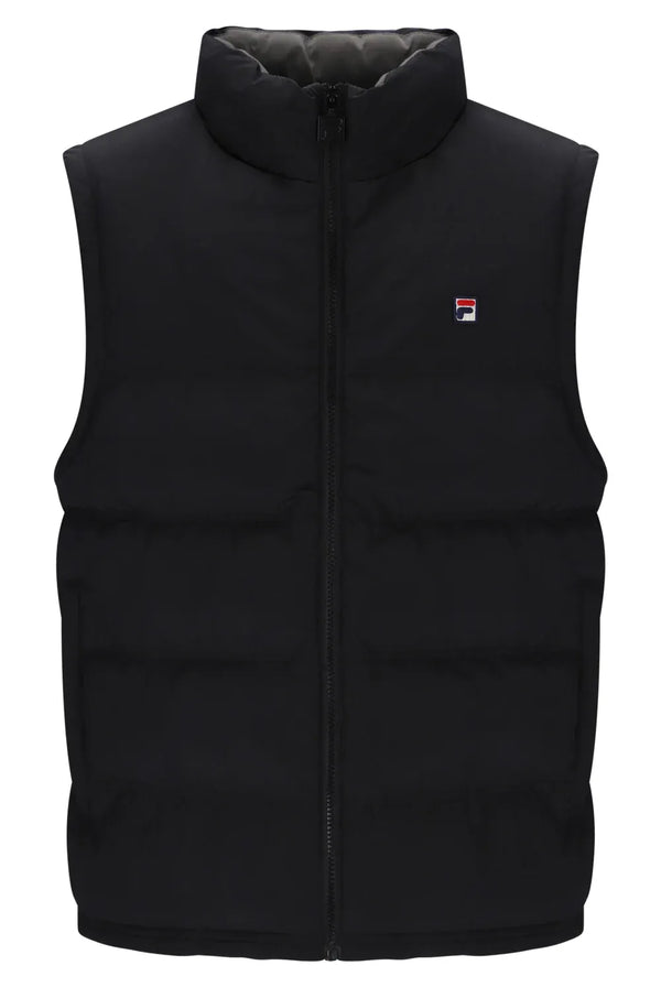Rodri Gilet Bamboo Badge in Black/Gunmetal