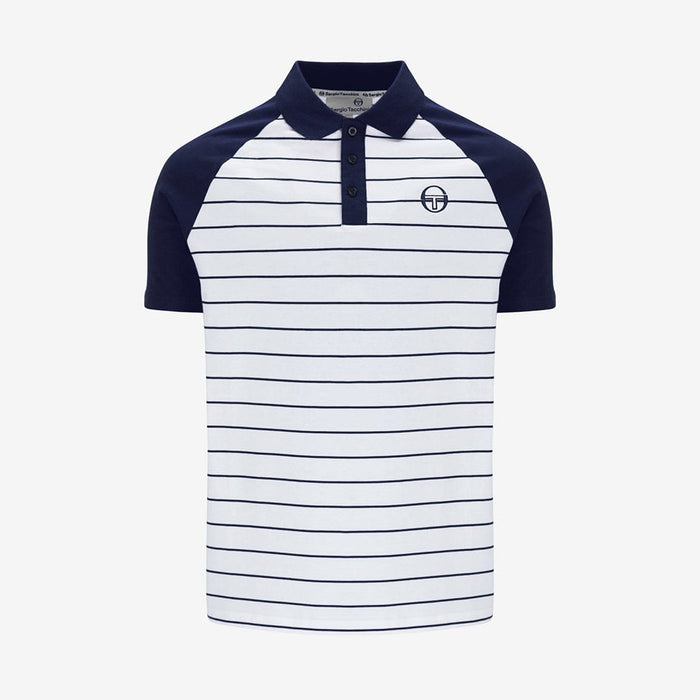 Sandro Polo Polo Shirt In Maritime Blue/White
