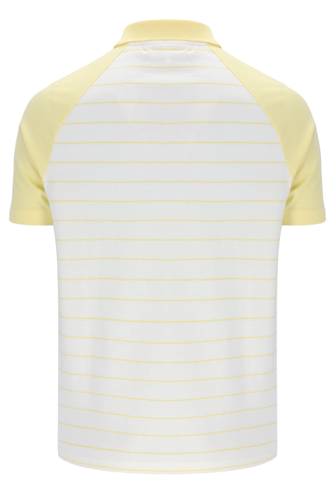 Sandro Polo Polo Shirt In Pale Banana/Gardenia