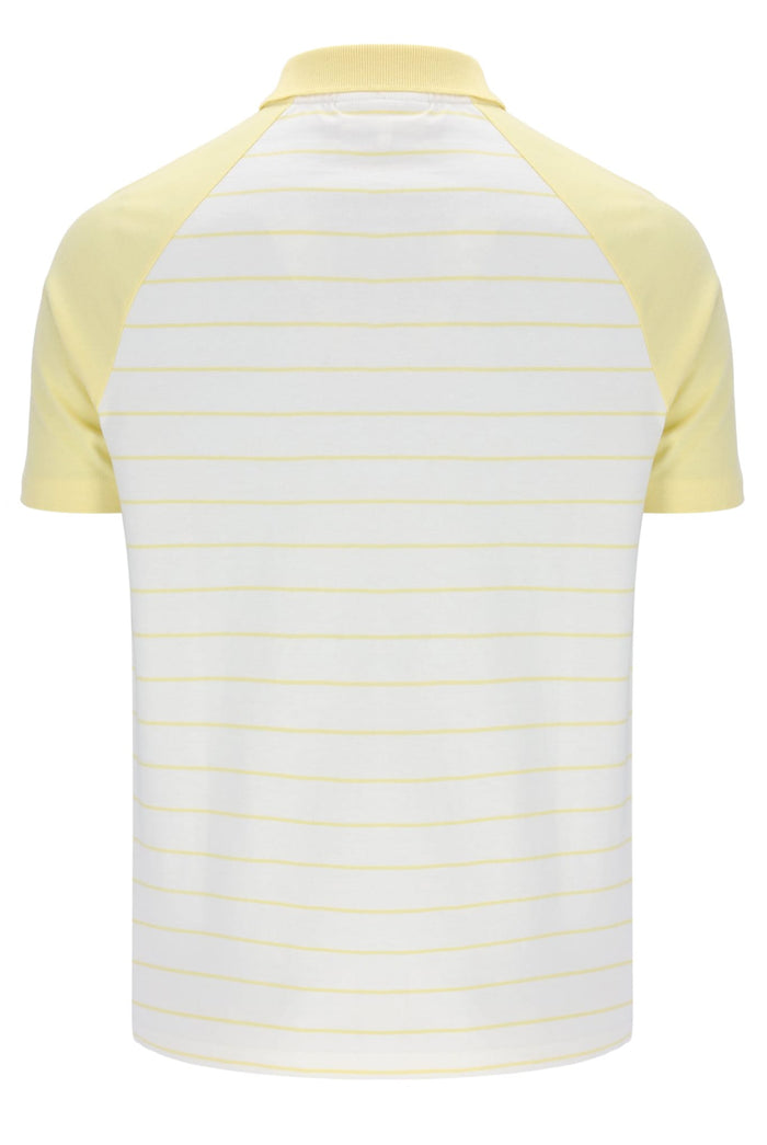 Sandro Polo Polo Shirt In Pale Banana/Gardenia