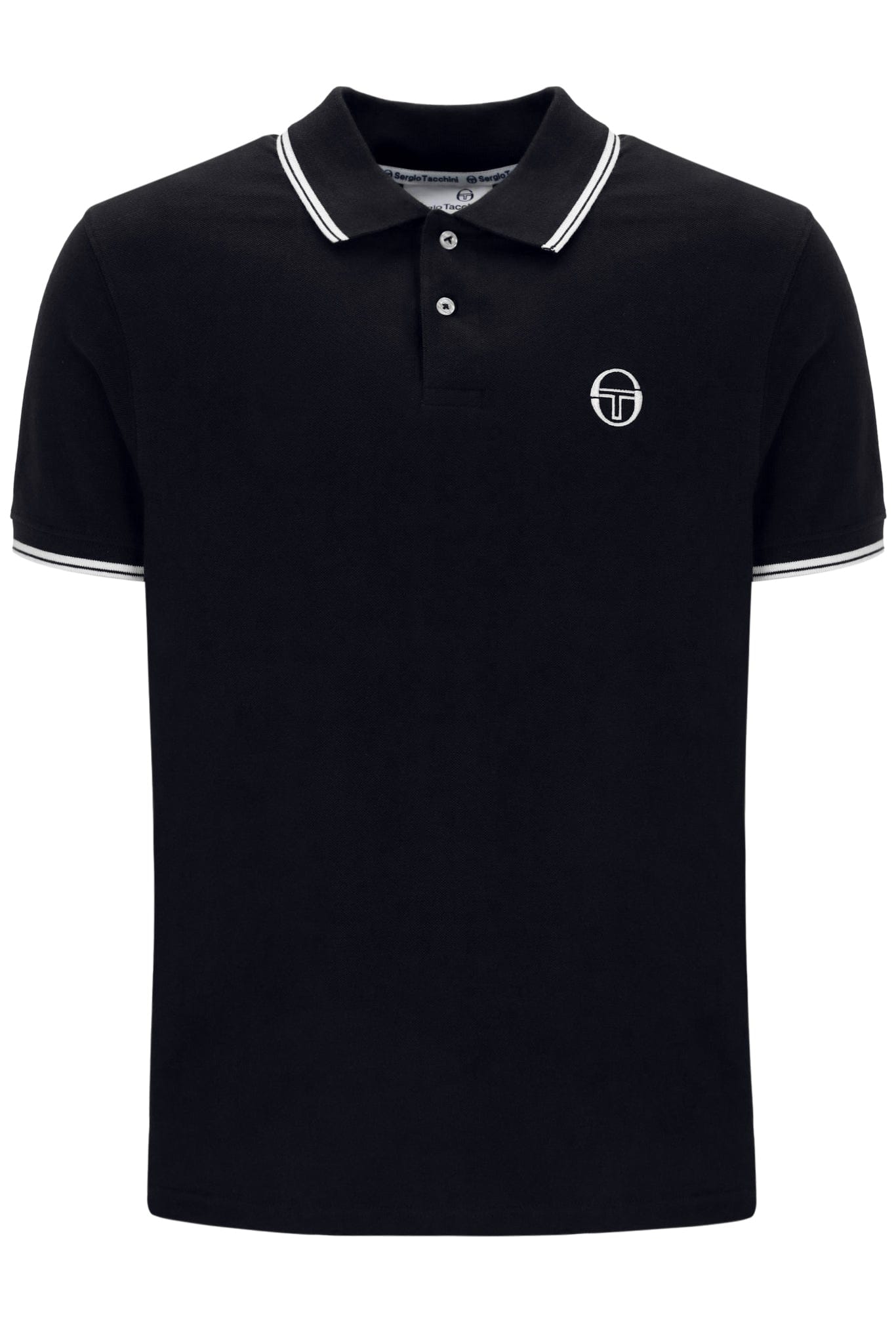 Sergio 020 Polo in Black/White