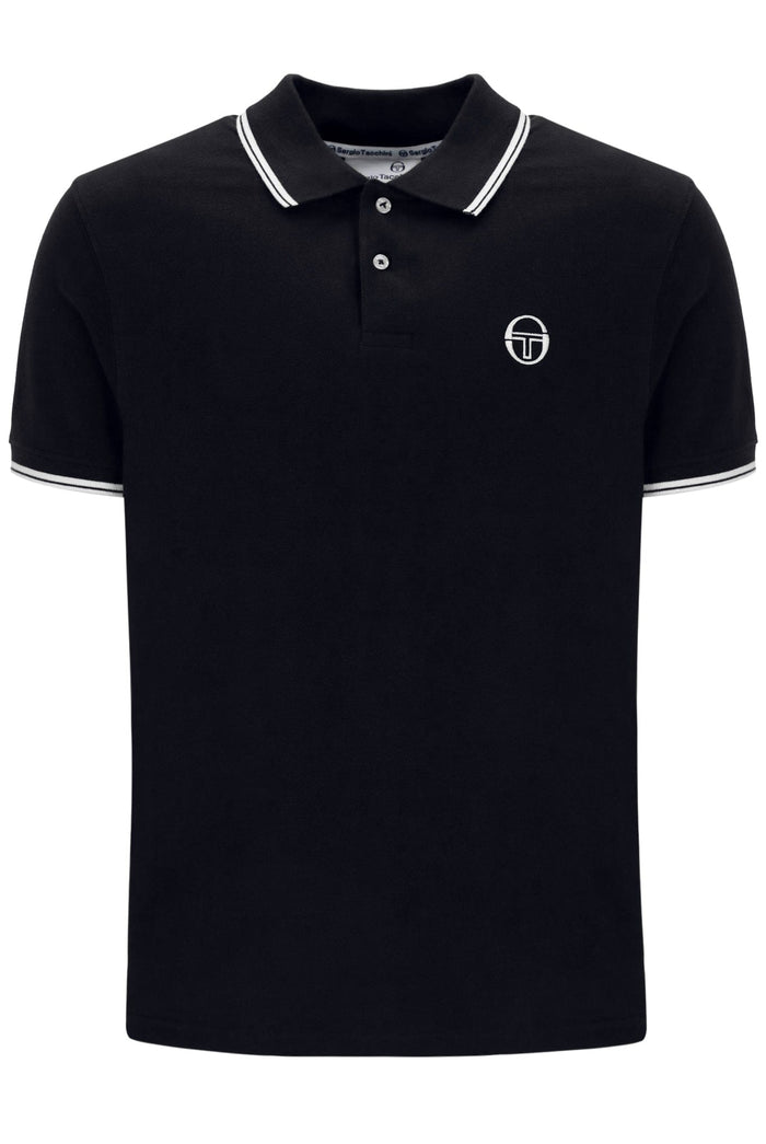 Sergio 020 Polo in Black/White