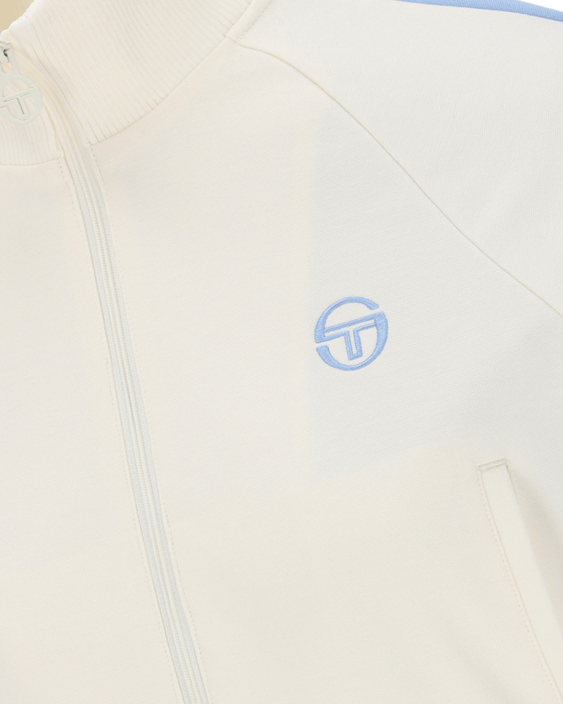 Sergio Tacchini Betta TJ Track Jacket in Gardenia/Celestial Blue