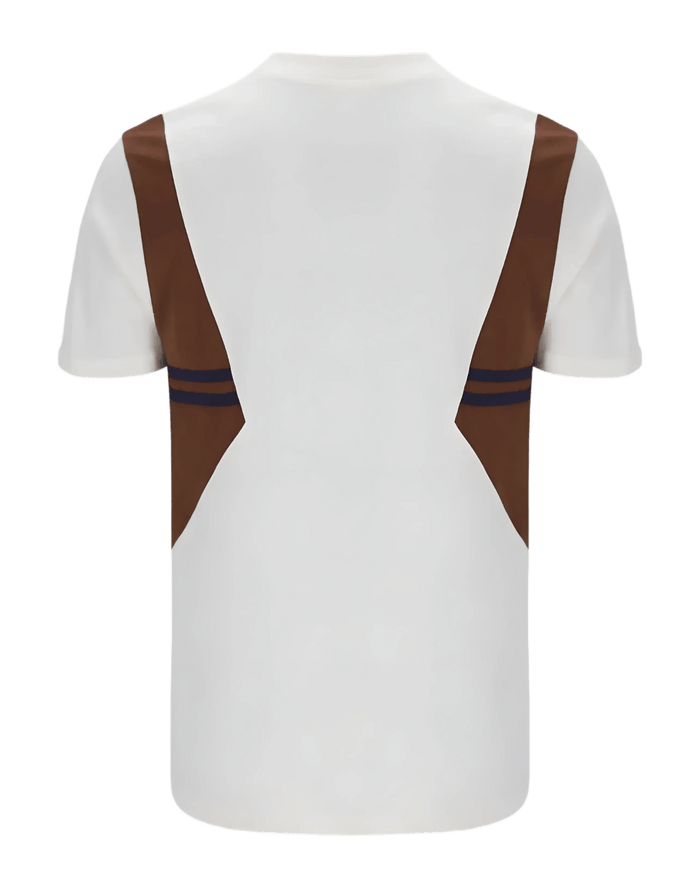 Sergio Tacchini Blow T T Shirt in Gardenia/Cappucchino /Maritime Blue