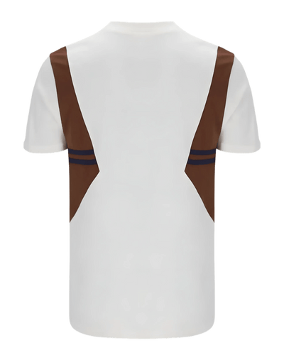 Sergio Tacchini Blow T T Shirt in Gardenia/Cappucchino /Maritime Blue