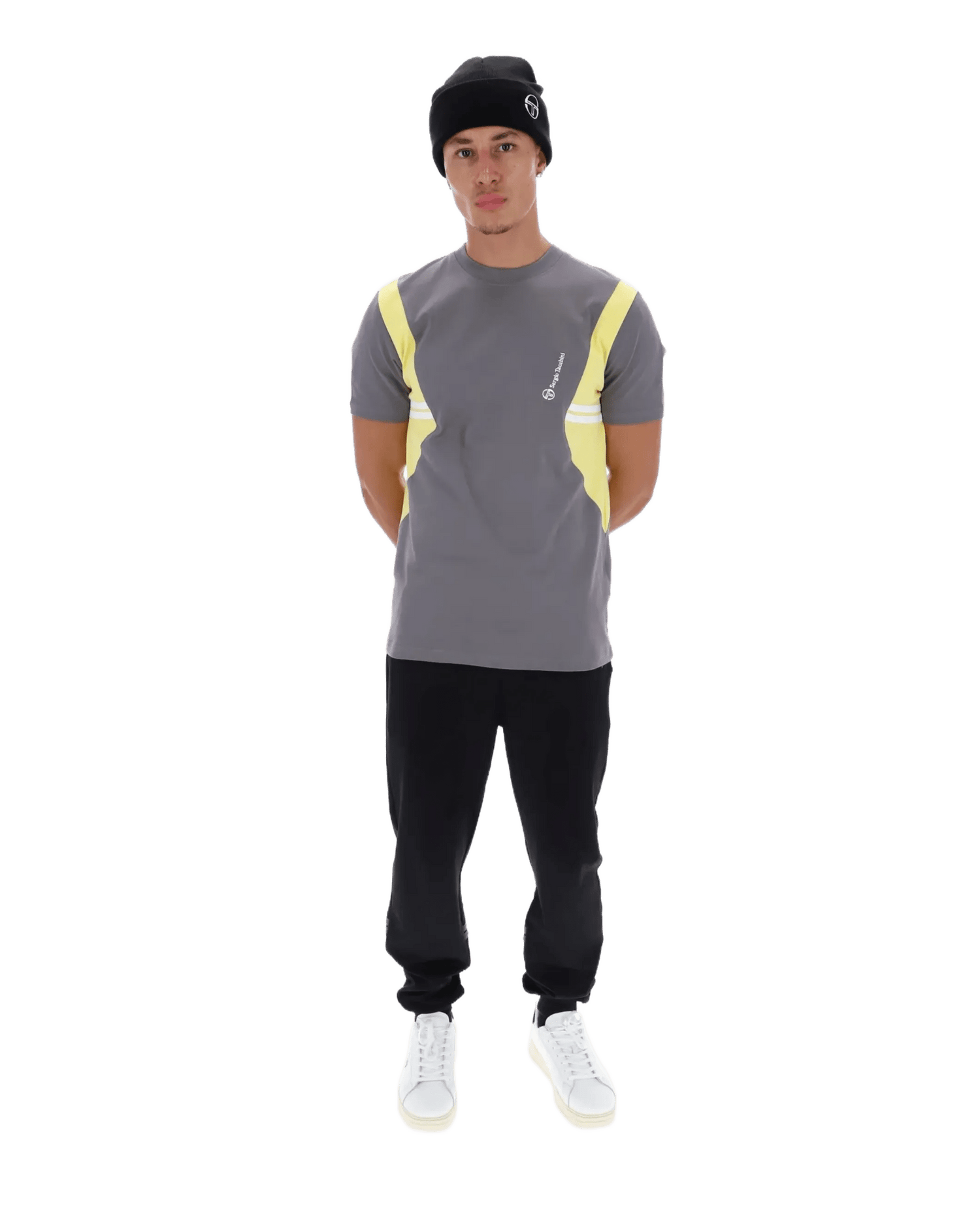 Sergio Tacchini Blow T T Shirt in Quietshade/Lemon Drop/White