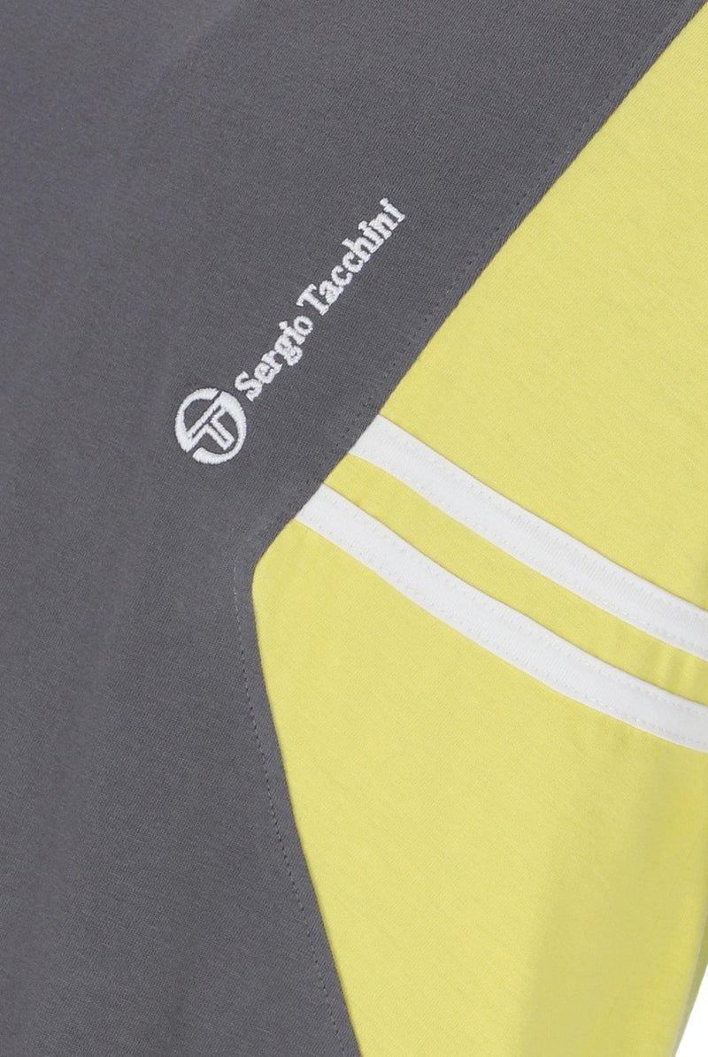 Sergio Tacchini Blow T T Shirt in Quietshade/Lemon Drop/White