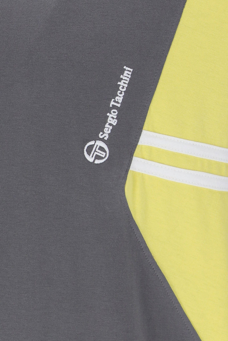 Sergio Tacchini Blow T T Shirt in Quietshade/Lemon Drop/White