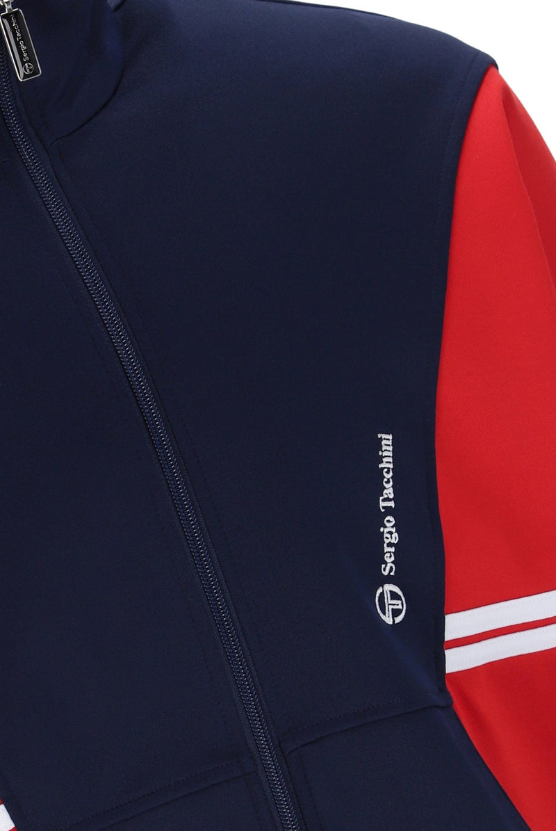 Sergio Tacchini Blow TJ Track Jacket in Maritime Blue /Adrenaline.Rush/White