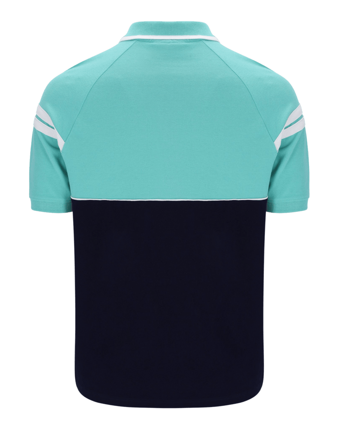 Sergio Tacchini Cambio Polo Polo Shirt In Pool Blue/Maritime Blue/White