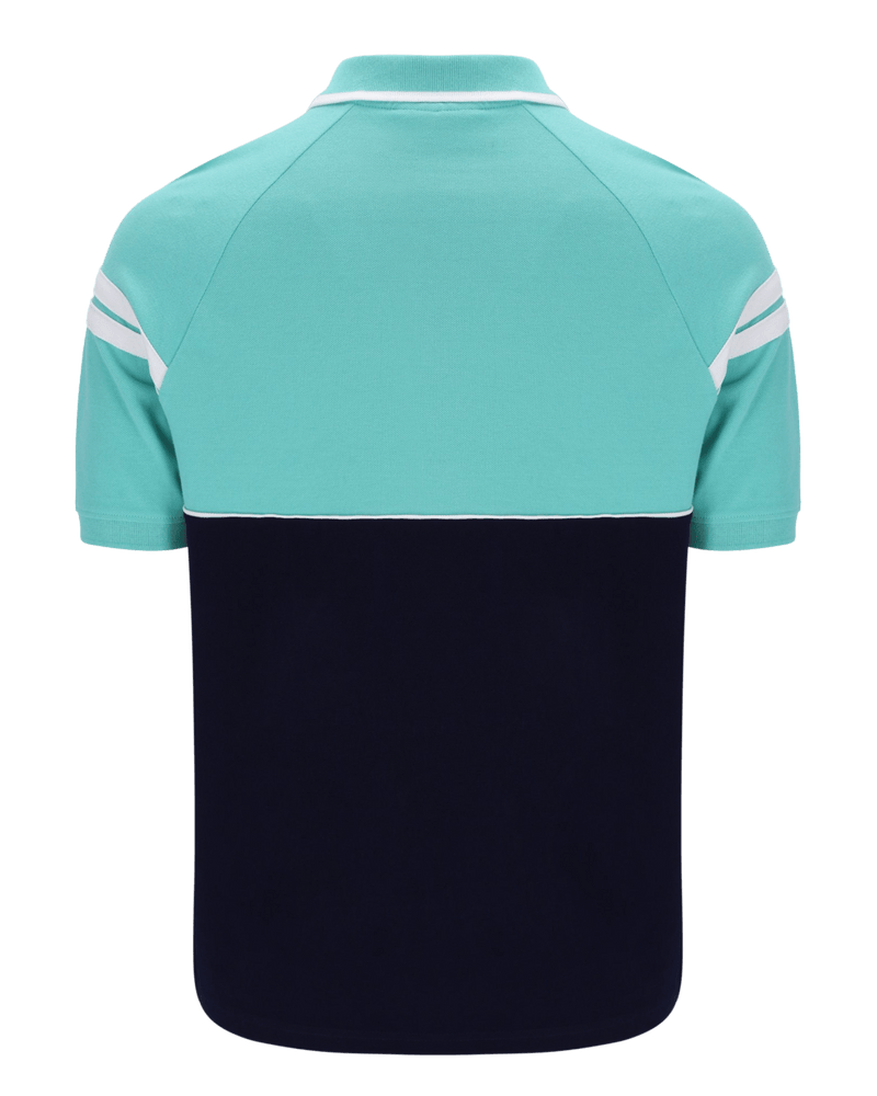 Sergio Tacchini Cambio Polo Polo Shirt In Pool Blue/Maritime Blue/White