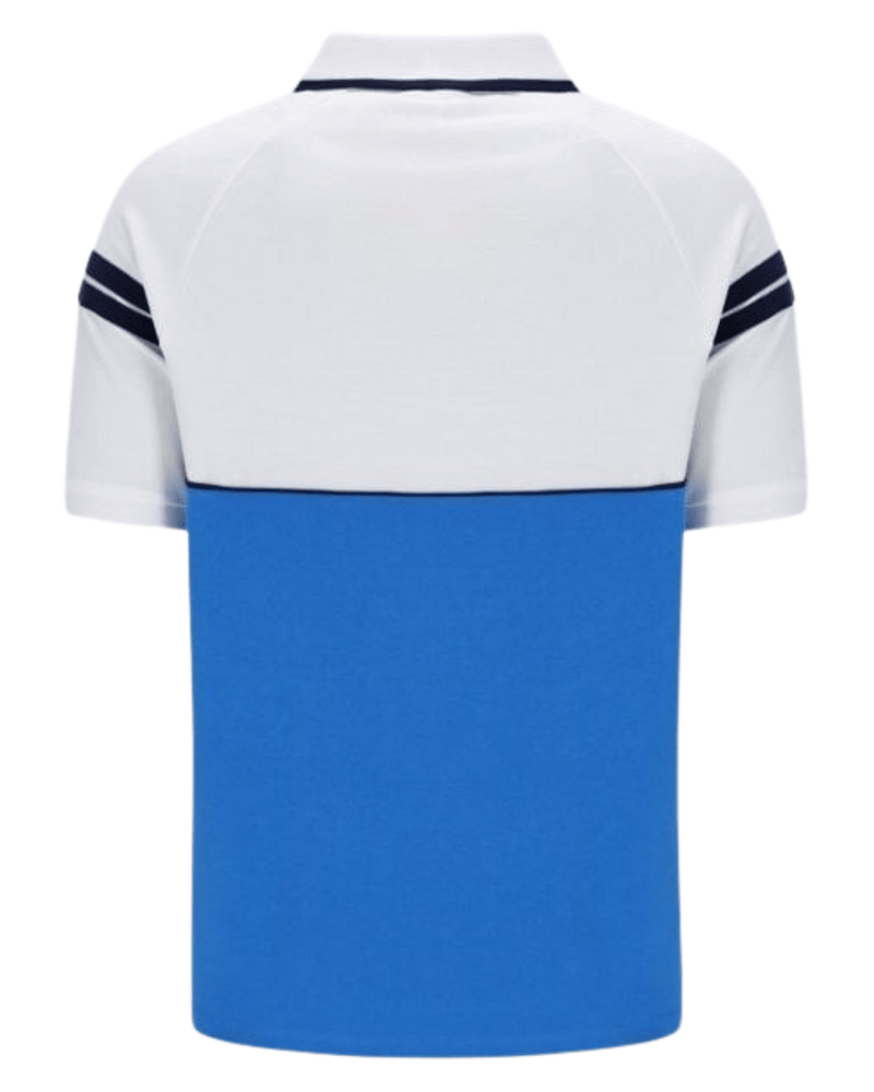 Sergio Tacchini Cambio Polo Shirt In White/Palace Blue