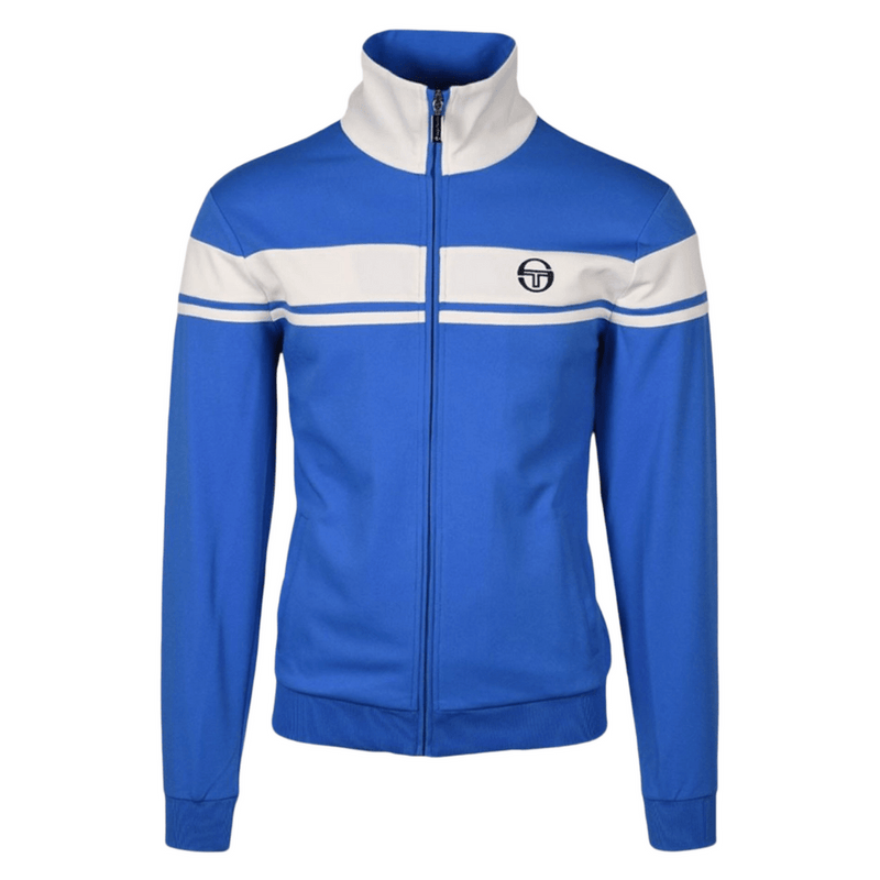 Sergio Tacchini Capomasters Track Top in Blue & Off White