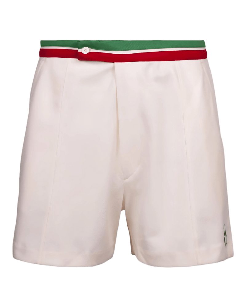 Sergio Tacchini Connors 75 Tennis Shorts in Off White