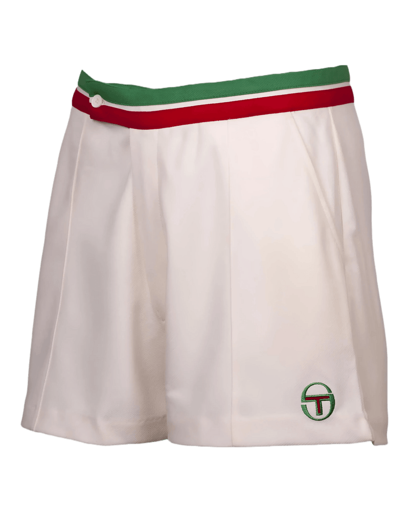 Sergio Tacchini Connors 75 Tennis Shorts in Off White