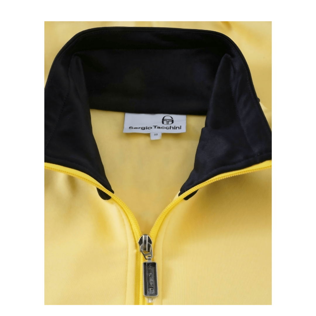 sergio tacchini track top yellow