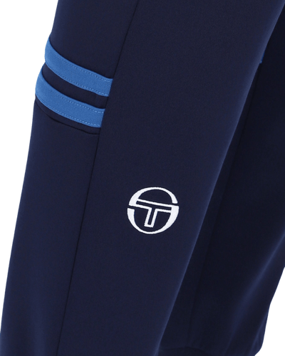 Sergio Tacchini Dallas Track Pant In Maritime Blue/White/Nautical Blue