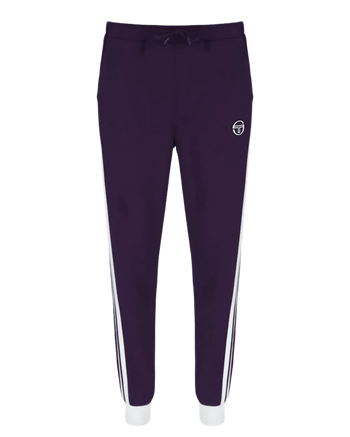 Sergio Tacchini Damarindo TP Track Pant in Blackberry Cordial / Gardenia