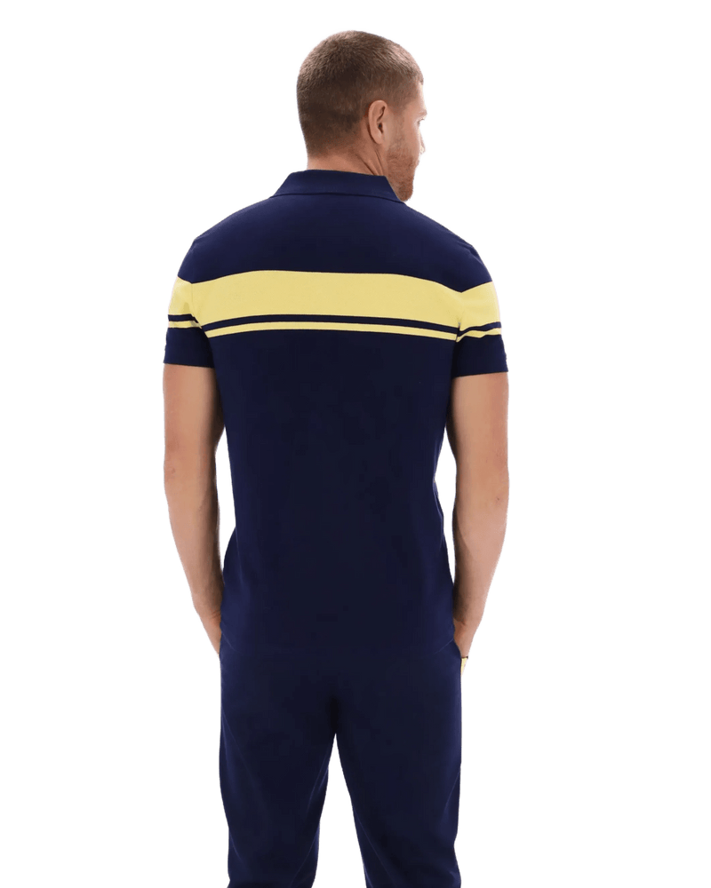 Sergio Tacchini Damarindo TP Track Pant in Maritime Blue / Lemon Drop