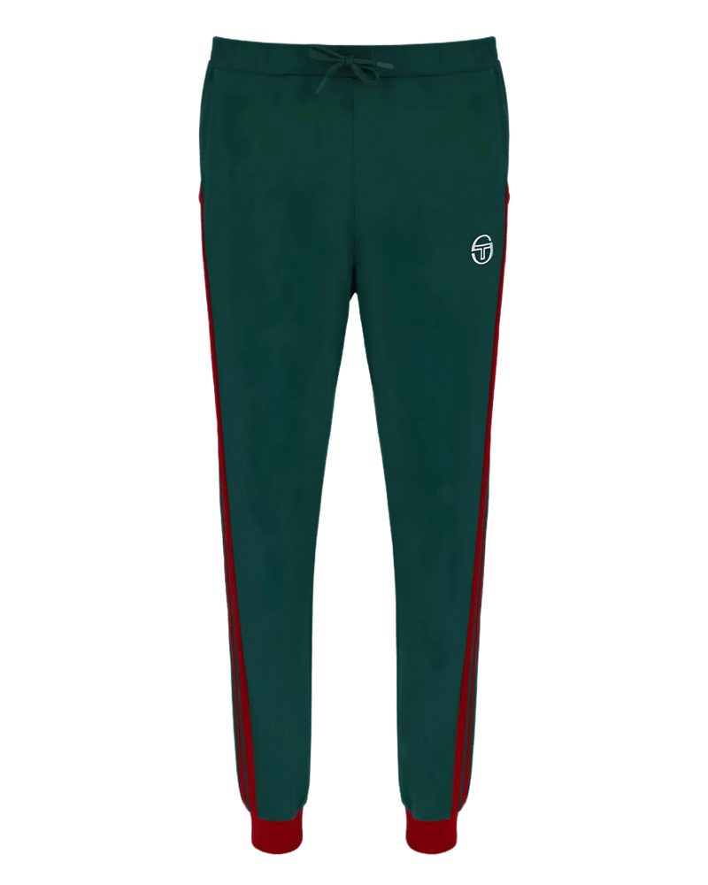 Sergio Tacchini Damarindo TP Track Pant in Rainforest / Sun Dried Tomato