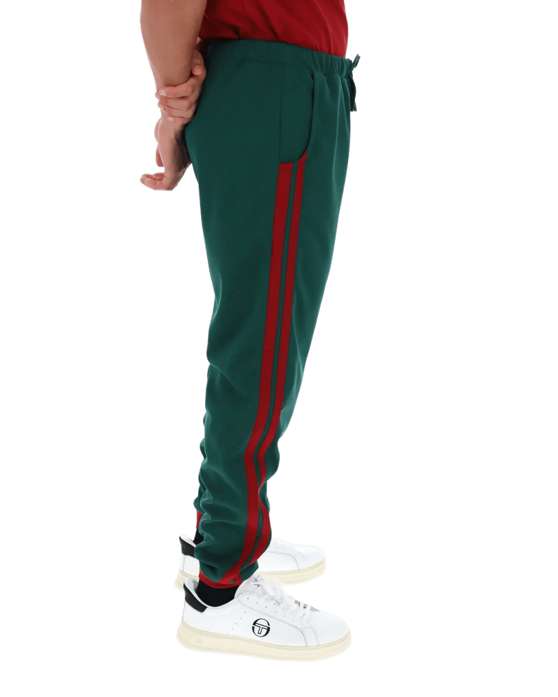 Sergio Tacchini Damarindo TP Track Pant in Rainforest / Sun Dried Tomato