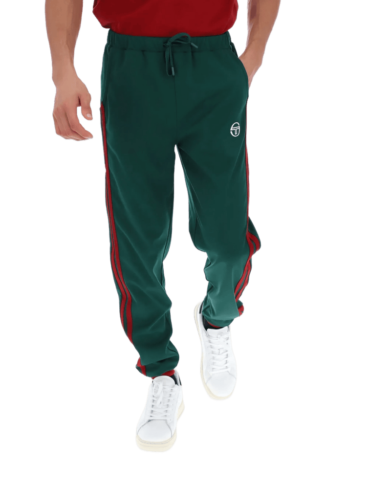 Sergio Tacchini Damarindo TP Track Pant in Rainforest / Sun Dried Tomato