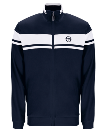 Sergio Tacchini Damarindo Track Top In Maritime Blue/Gardenia/Maritime Blue